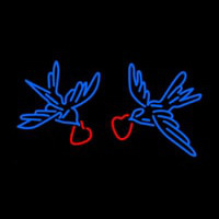 Two Bird With Heart Neonreclame