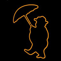 Umbrella With Man Logo Neonreclame