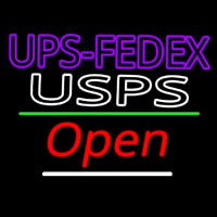 Ups Fede  Usps With Open 3 Neonreclame
