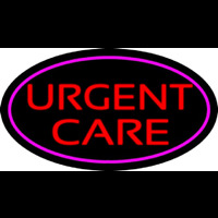 Urgent Care Oval Pink Neonreclame