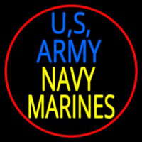 Us Army Navy Marines Neonreclame