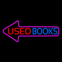 Used Books With Arrow Neonreclame