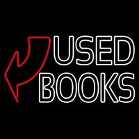 Used Books With Arrow Neonreclame