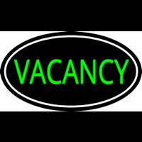 Vacancies With White Border Neonreclame