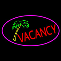 Vacancy Tree With Pink Border Neonreclame