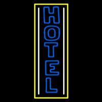 Vertical Blue Double Stroke Hotel 1 Neonreclame