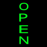 Vertical Green Open Neonreclame