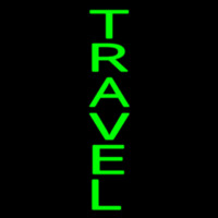 Vertical Green Travel Neonreclame