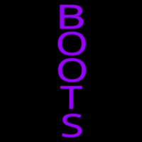 Vertical Purple Boots Neonreclame