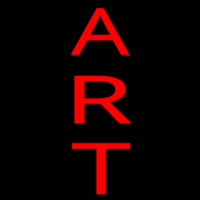 Vertical Red Art Neonreclame