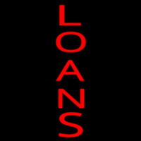 Vertical Red Loans Neonreclame