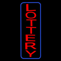 Vertical Red Lottery Blue Border Neonreclame