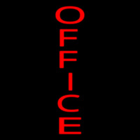 Vertical Red Office Neonreclame