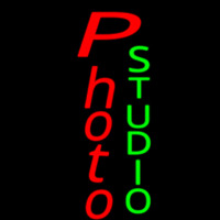 Vertical Red Photo Green Studio Neonreclame