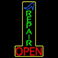 Vertical Shoe Repair Open Neonreclame