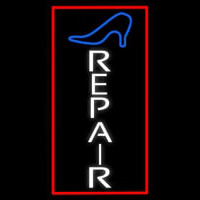 Vertical Shoe Repair With Border Neonreclame