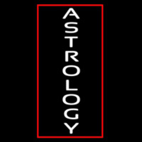 Vertical White Astrology Neonreclame