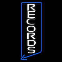 Vertical White Records Neonreclame