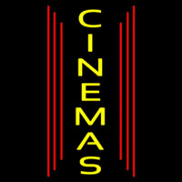 Vertical Yellow Cinemas Neonreclame