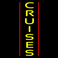 Vertical Yellow Cruises Neonreclame