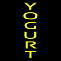 Vertical Yellow Yogurt Neonreclame