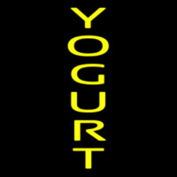 Vertical Yellow Yogurt Neonreclame