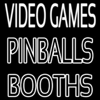 Video Game Pinballs Booths Neonreclame