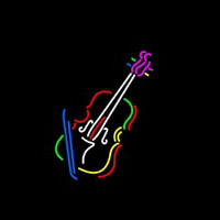 Violin With Logo Neonreclame