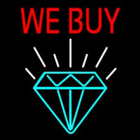 We Buy Diamond Neonreclame
