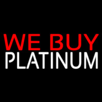 We Buy Platinum Neonreclame