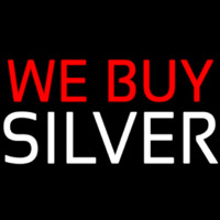 We Buy Silver Neonreclame