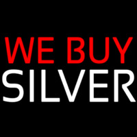 We Buy Silver Neonreclame