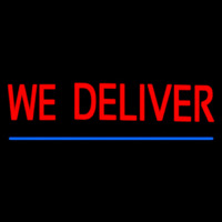 We Deliver With Blue Line Neonreclame