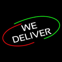We Deliver With Border Neonreclame