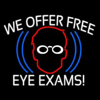 We Offer Free Eye E ams Neonreclame