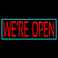 We Re Open Neonreclame