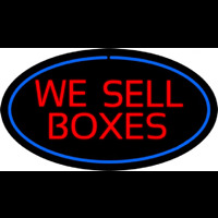 We Sell Bo es Oval Blue Neonreclame