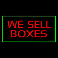 We Sell Bo es Rectangle Green Neonreclame