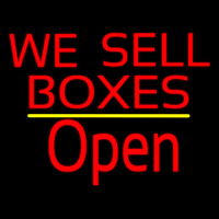 We Sell Bo es Script1 Open Yellow Line Neonreclame