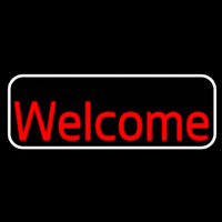 Welcome Bar With White Border Neonreclame