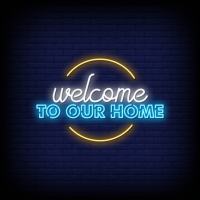 Welcome Our Home Neonreclame