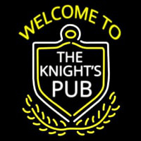Welcome To The Knights Pub Neonreclame