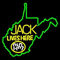 West Viginia Jack Lives Here Neonreclame