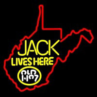 West Viginia Jack Lives Here Neonreclame