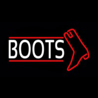 White Boots With Logo Neonreclame