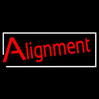 White Border Alignment Neonreclame