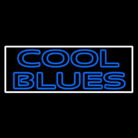 White Border Cool Blues Neonreclame