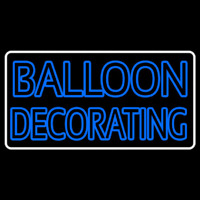 White Border Double Stroke Balloon Decorating Neonreclame