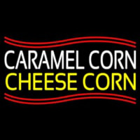 White Caramel Corn Yellow Cheese Corn Neonreclame