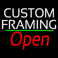 White Custom Framing With Open 2 Neonreclame
